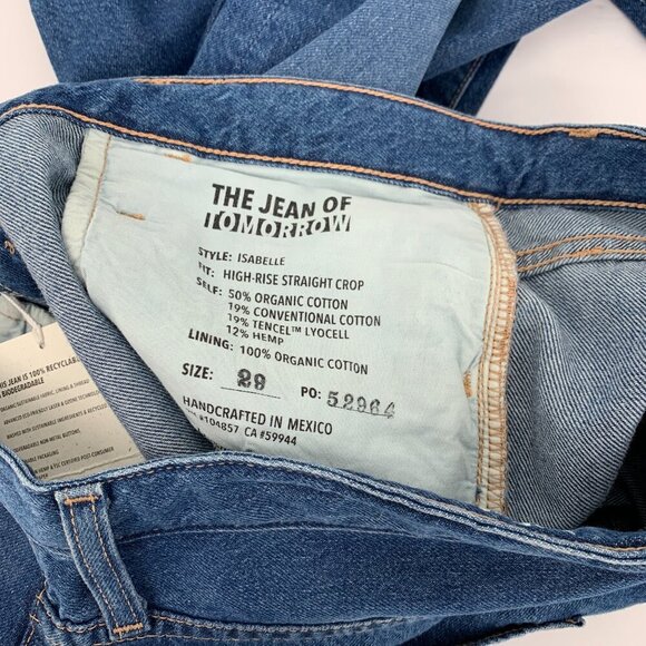 AG Adriano Goldschmied Isabelle high waist straight leg crop jeans women new 29 - Picture 6 of 6